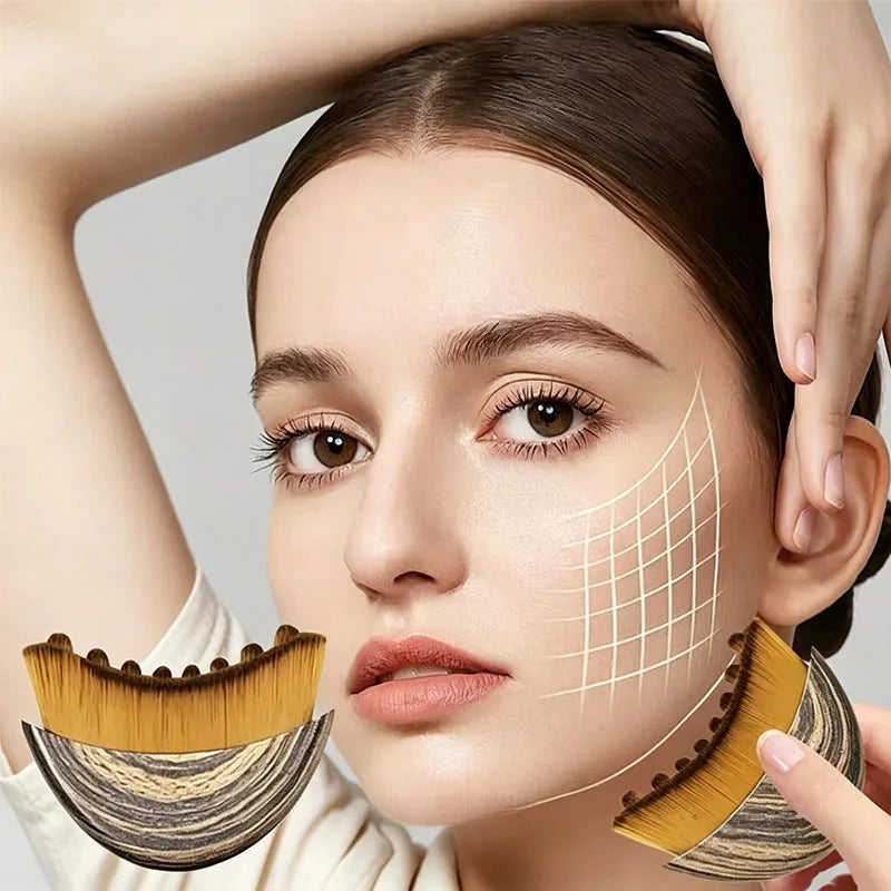 Lumière Glow Lymphatic Contour Face Brush — Sculpting & Drainage Massager