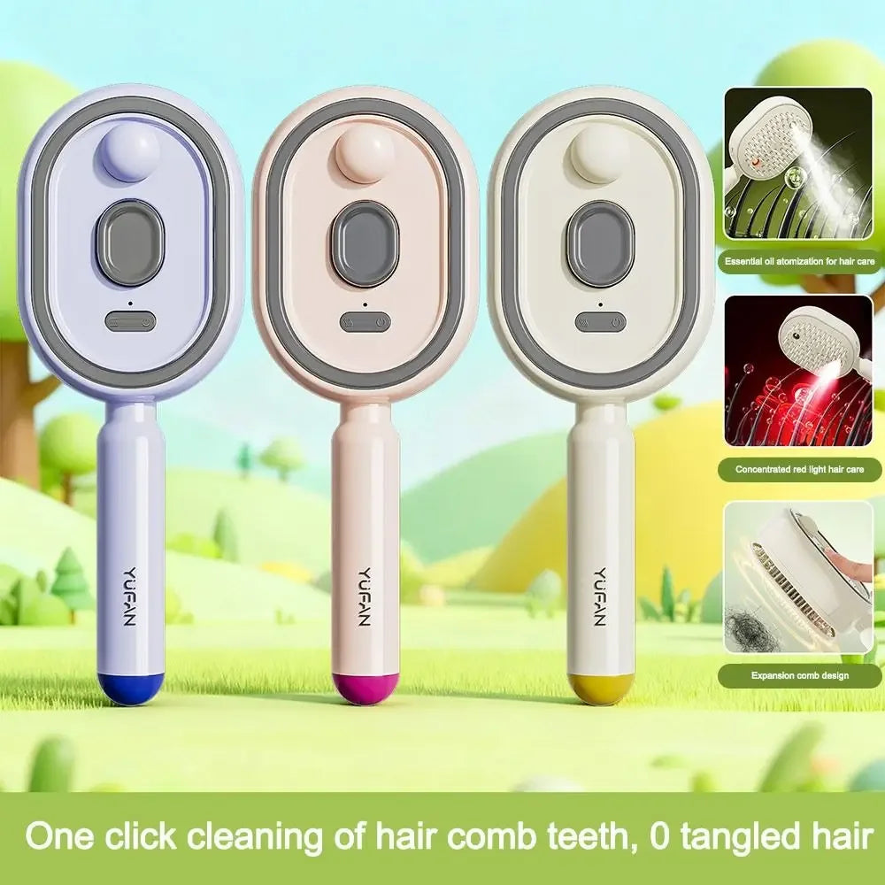 3-in-1 Scalp Massager – Spray, Essential Oil & Steam